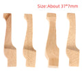 ▶4pcs/lot 1:12 Wood Dollhouse Table Leg Miniature Furniture Diy Dollhouse Accessories Simulation Table Feet Model Dollhouse Toy Zpaxo A