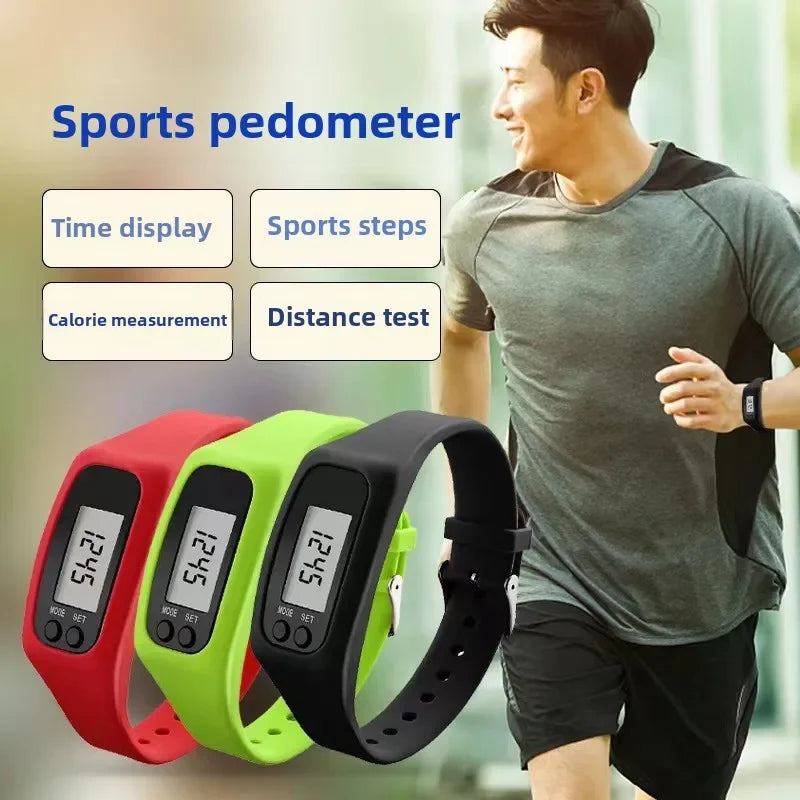 Silicone Electronic Pedometer Wristband Watch Multifunctional Pedometer Health Sports LED Electronic Watch Bracelet Zpaxo