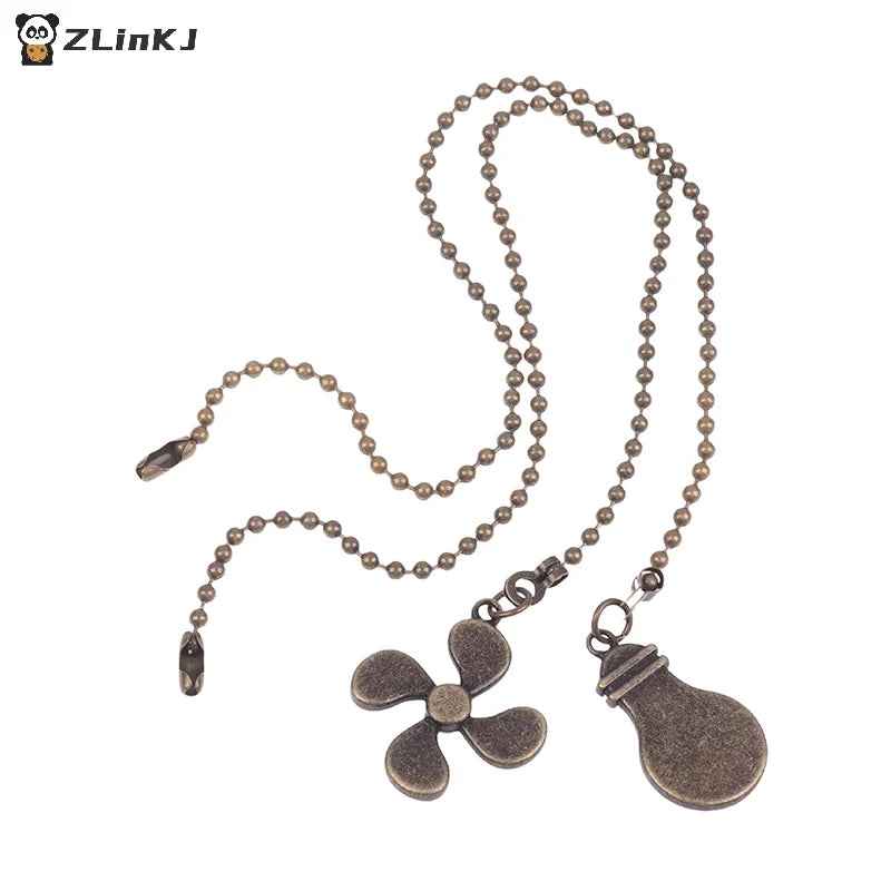 Fan Shape Ceiling Pull Chain Light Chandelier Metal Pendant Extension Zpaxo