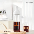 1000ML High Borosilicate Glass Cold Extraction Cup, Coffee Cold Extraction Pot, Household Cold Brewed Fruit Tea Pot Zpaxo white 1000ml