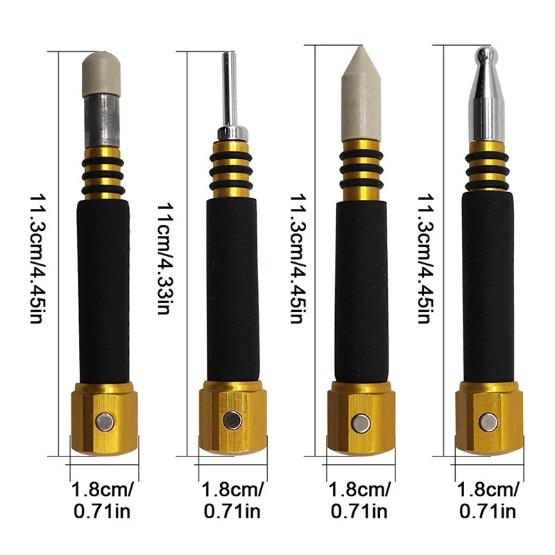 4-Pc Paintless Dent Repair Tap Down Pen Set | Magnetic & Scratch-Free