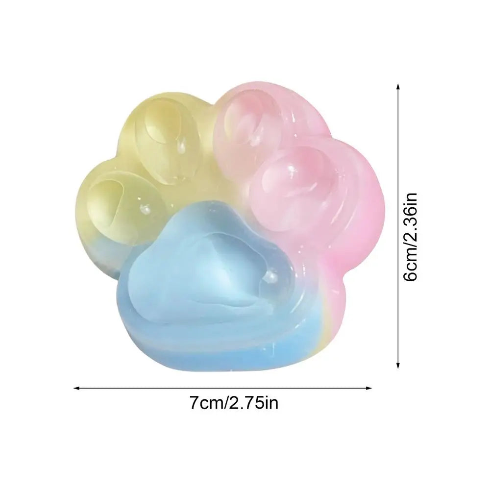 Cat Paw Squeeze Fidget Toy – Soft Stress Relief Sensory Toy Stress Relief Fidget Toy Zpaxo 1PC