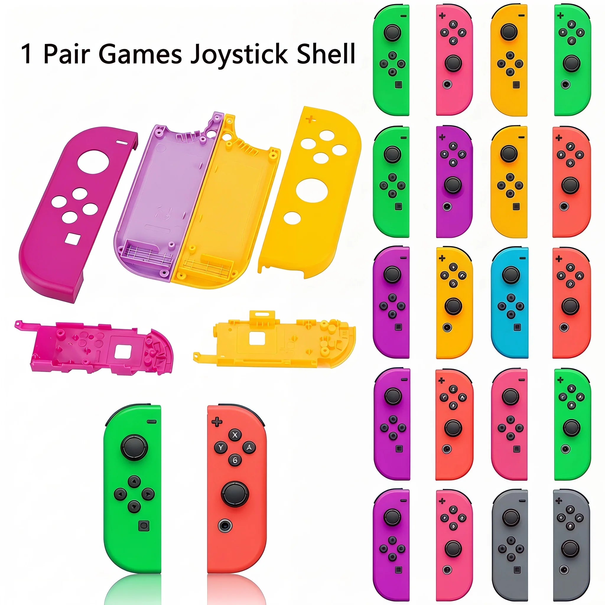 1 Pair Games Joystick Shell Nitendo Switch Case Joy Con Controller
