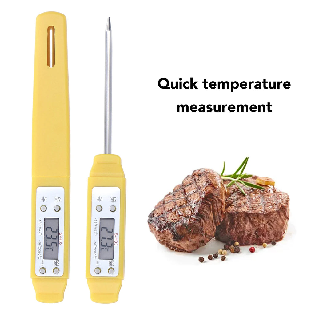Digital Food Thermometer Automatic Calibration Pen Accuracy Electronic