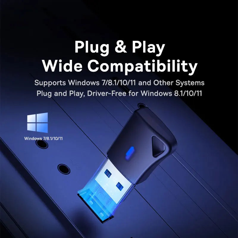 Baseus BA04+ Wireless Audio Adapter Windows 7 8 1 10 11 Systems Fast