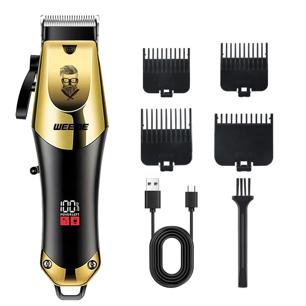 WEEME 806-HW Electric Hair Clipper UBS Rechargeable Cordless Beard Trimmer Men Powerful Electric Hair Clipper Trimming Tool Zpaxo 810