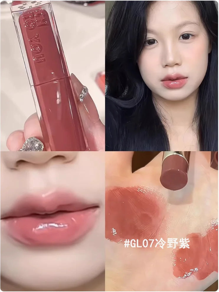 Into You Glowing Lipstick 3g Lip Rouge Long lasting Lip Glaze Natural Bare Color Lipstick Intoyou Makeup Zpaxo GL07