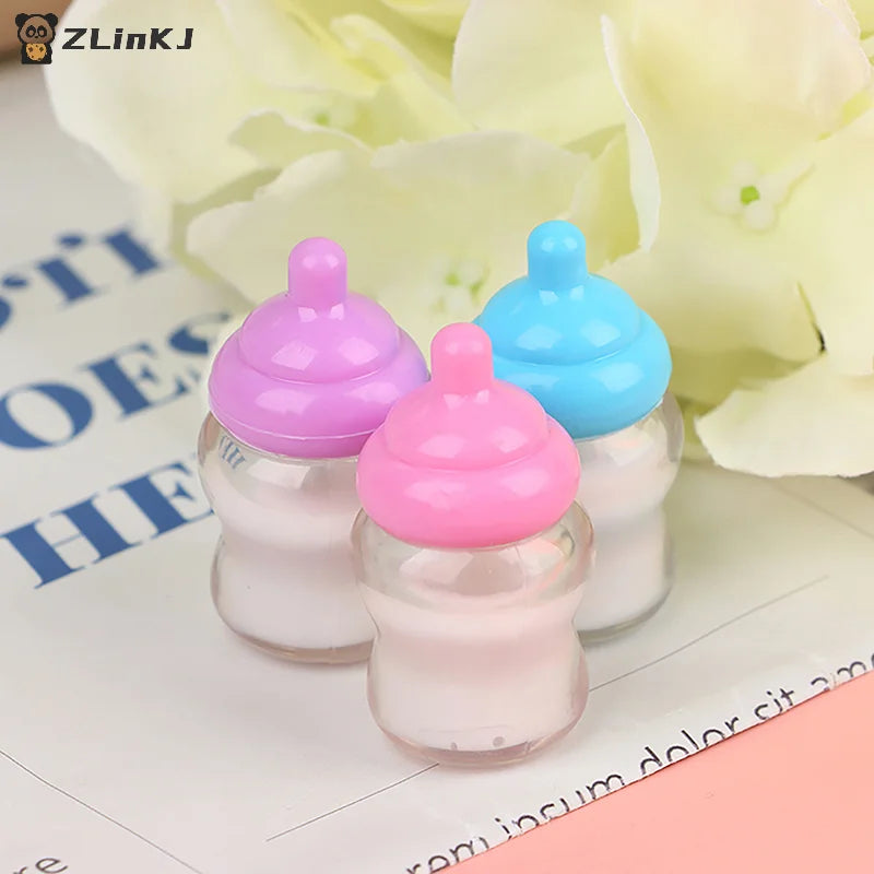 ▶3PCS Dollhouse Baby Bottle Accessories Play House Toys Furniture Doll House Miniature Accessories Zpaxo