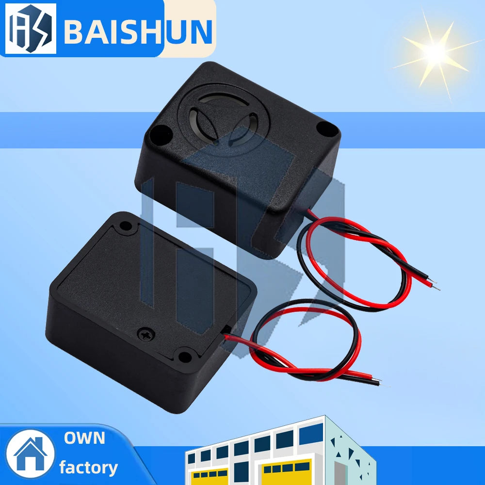 QSI-4840 120dB Decibel Buzzer Alarm Anti-theft Car Burglar Device 6 Zpaxo