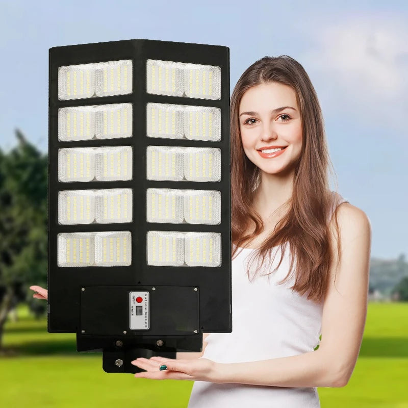 1000W LED Solar Lamp Wall Street Lights Bright Motion Sensor Outdoor Zpaxo
