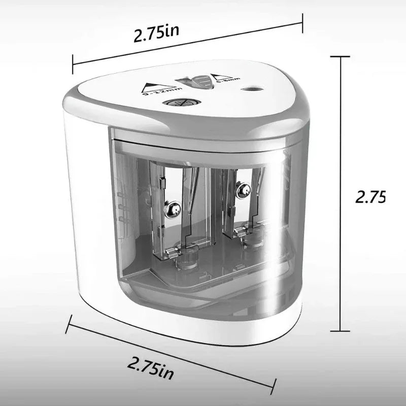 Upgraded Two-hole Electric Pencil Sharpener Automatic Heavy Duty Fast