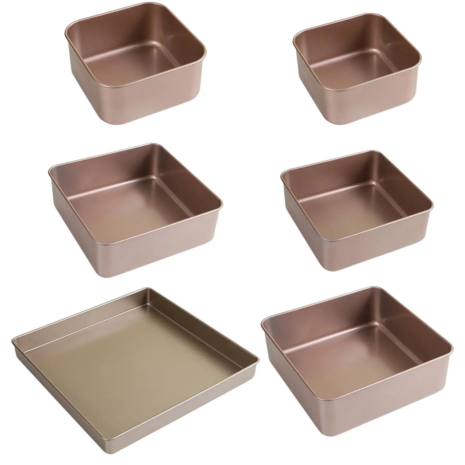 Rectangle Bread Pan Loaf Tin Roasting Easily Cleaning Heavy Duty Baking Deep Rectangular Baking Pan Nonstick Bakeware Zpaxo