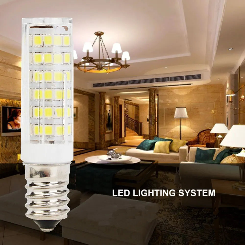 E14 LED Bulb 7W 9W 12W 15W 18W, 220V-240V Bright Mini Corn Light, 2835 SMD, 360° Beam Angle, Replace Halogen Chandelier Bulbs Zpaxo