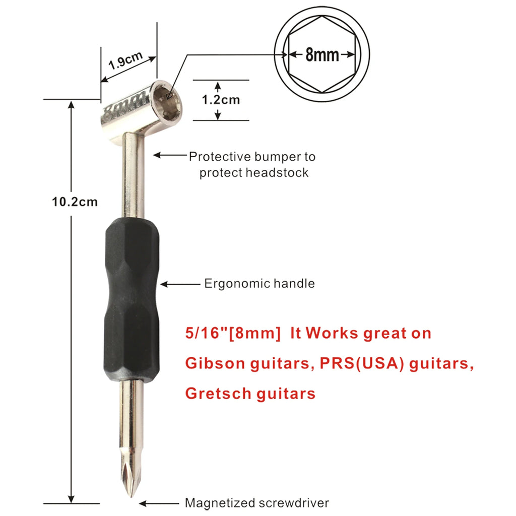 Guitar Neck Adjustment Tool Taylor Gibson PRS Ibanez Magnetized