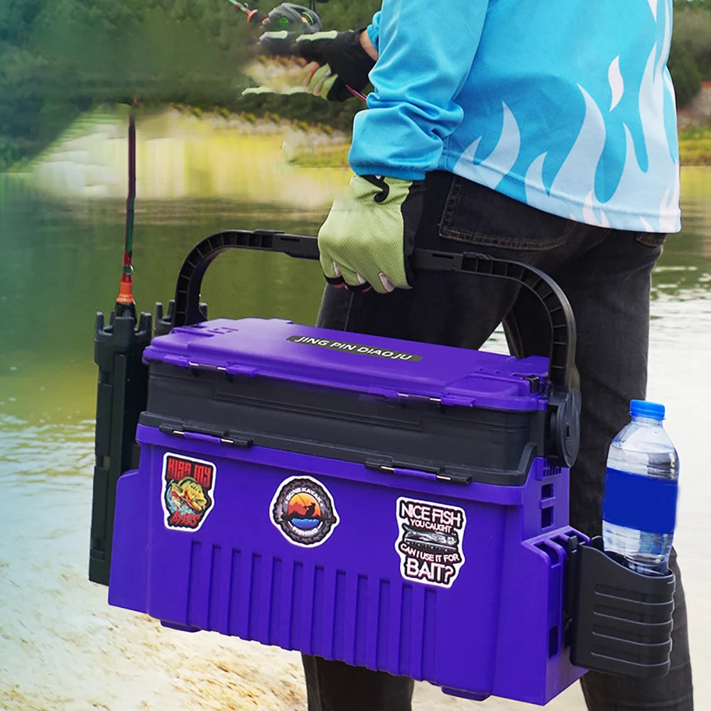 Double-layer Fish Controller Storage Box Thicken Fishing Tools