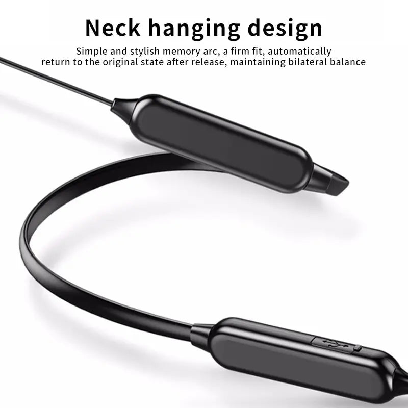 Neck Hanging Bluetooth Headset HD Microphone For iPhone Xiaomi Huawei Phone Noise Reduction Sound Sports Fitness Audio Accessory Zpaxo