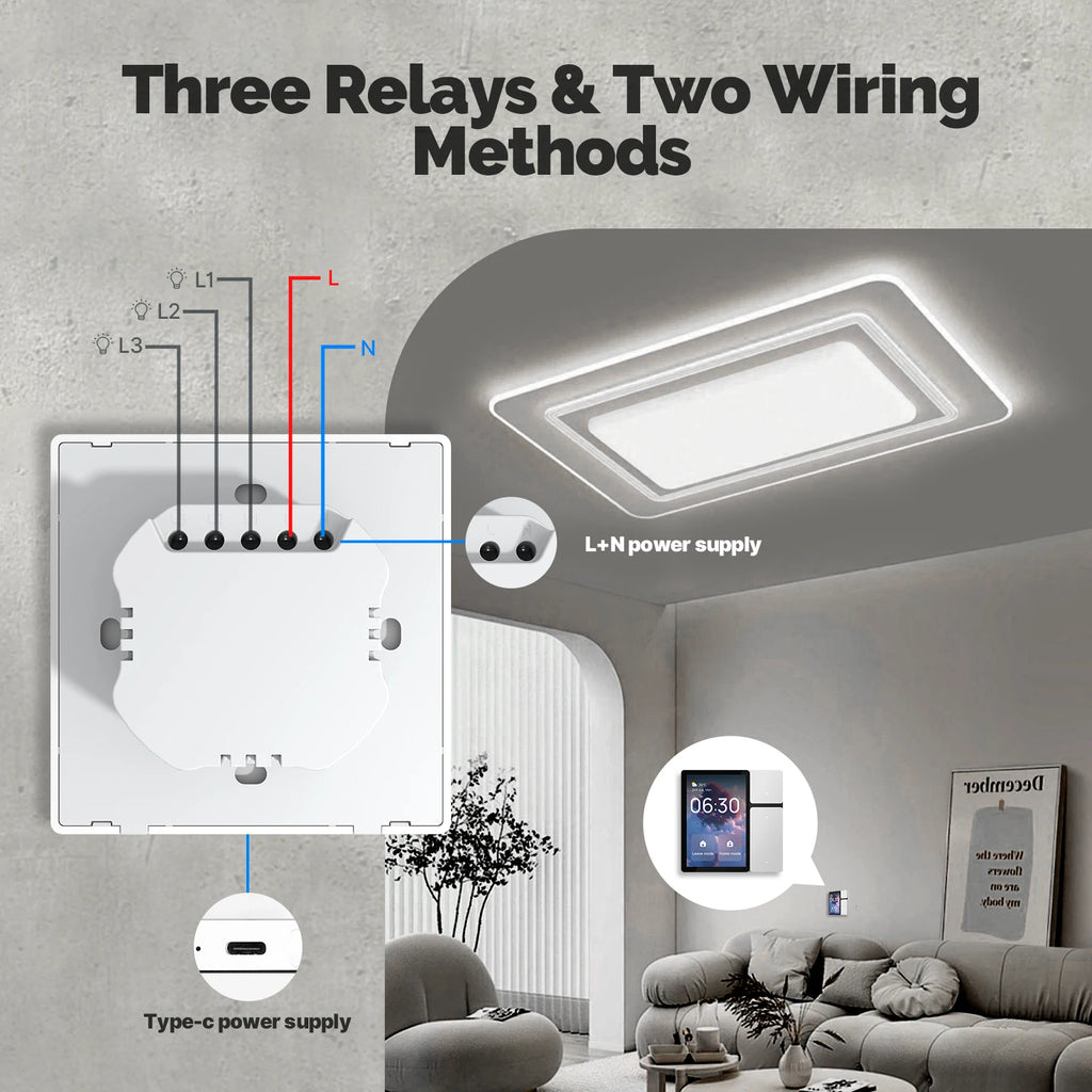 WiFi Control Panel Build in BLE Gateway Hub Scene Switch 3.5-inch Touch Screen Tuya Smart Life Home Automation Full System Zpaxo