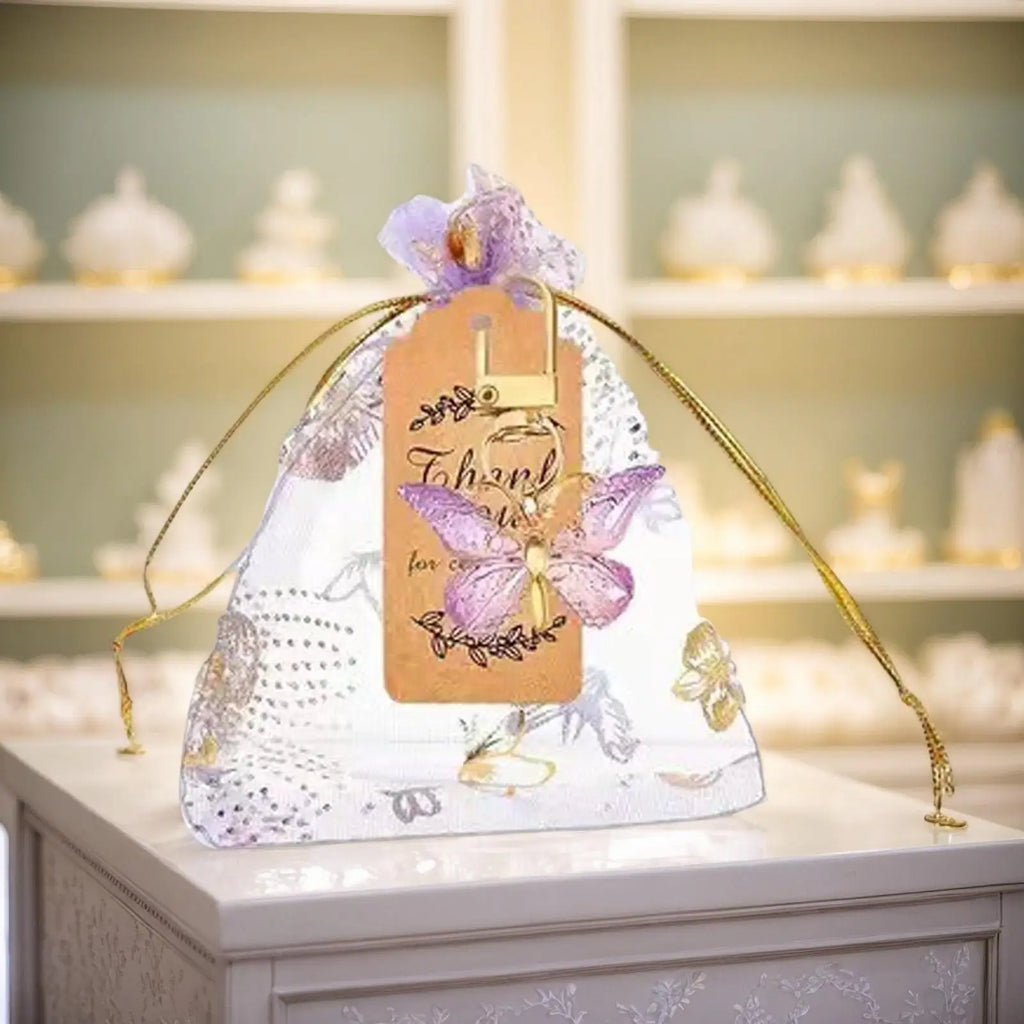 Girls Butterfly Keyring Zinc Alloy Butterfly Keyrings Bag Pendant Fashion Keychain Souvenir For Girls Teens Youth Boys Men Zpaxo