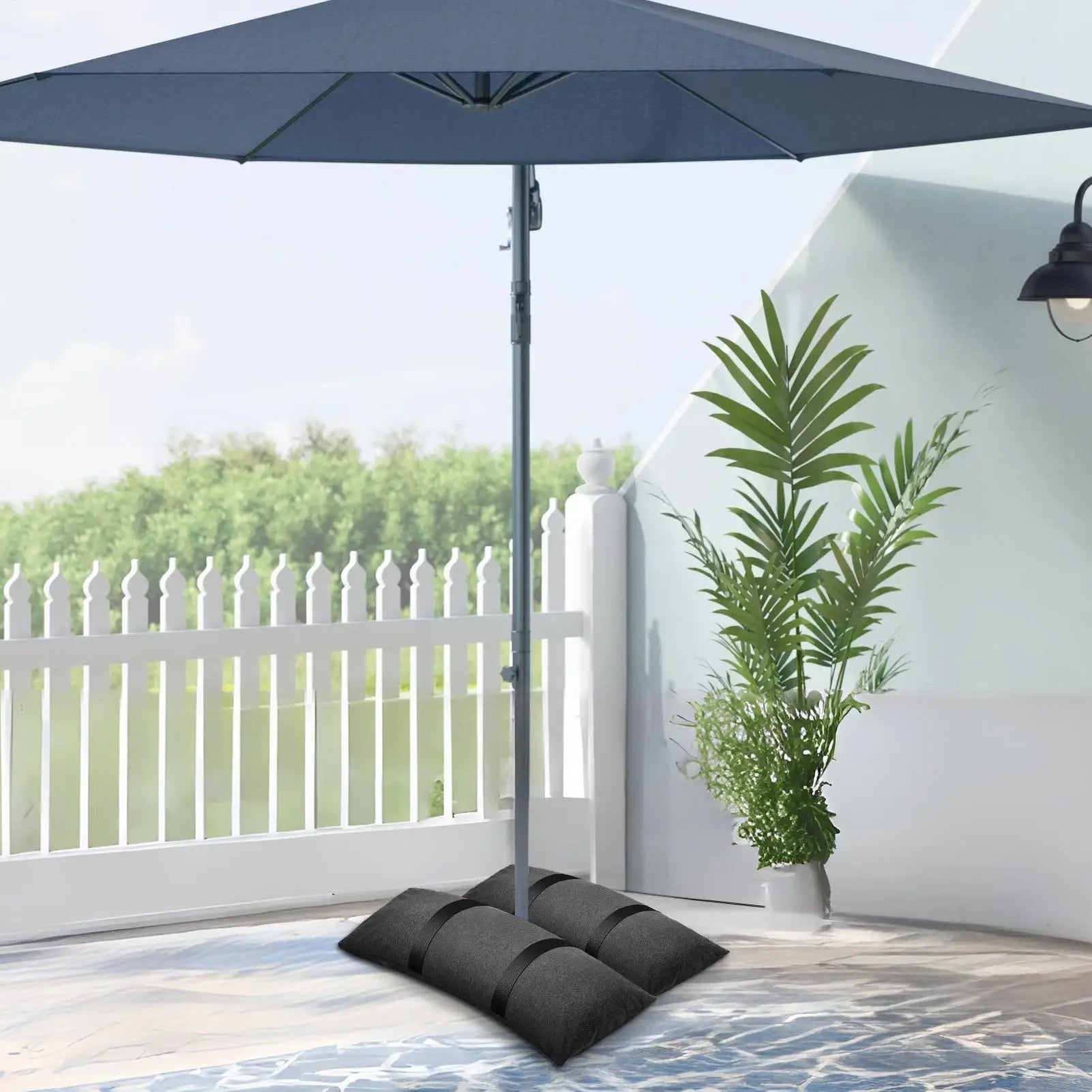 Umbrella Base Weight Bag 2 Windproof Fillable Saddlebag Heavy Duty