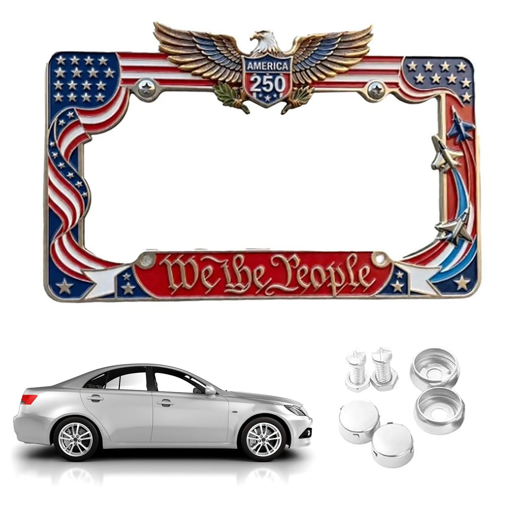 1 American Specifications License Plate Holder Selected Flags Screws