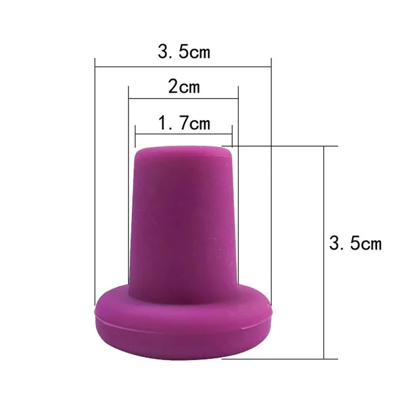 Silicone Wine Bottle Stoppers – Set of 1–4 | Bar Accessories
