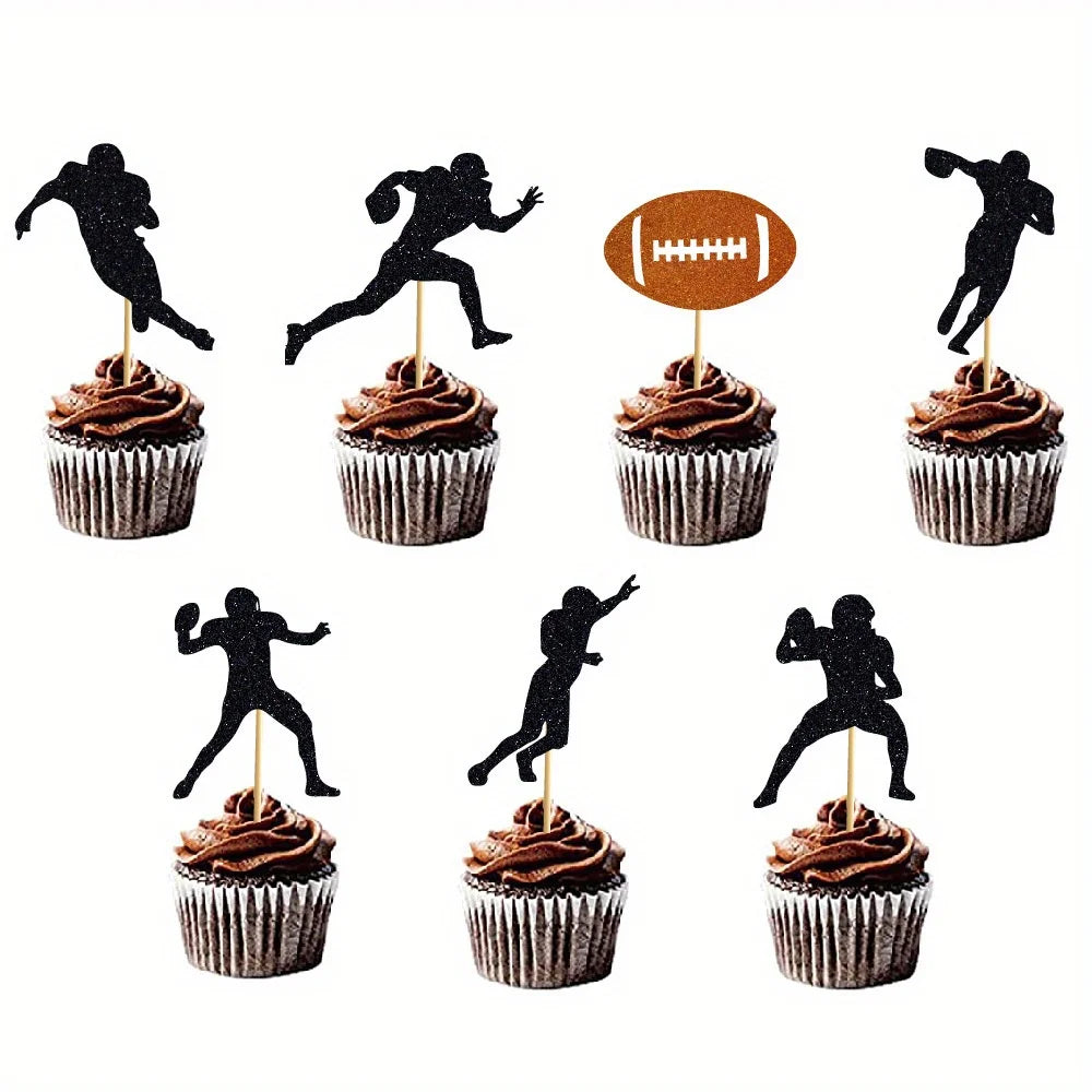 Rugby Cake Insert Sports Theme Birthday Decoration Large Card Topper