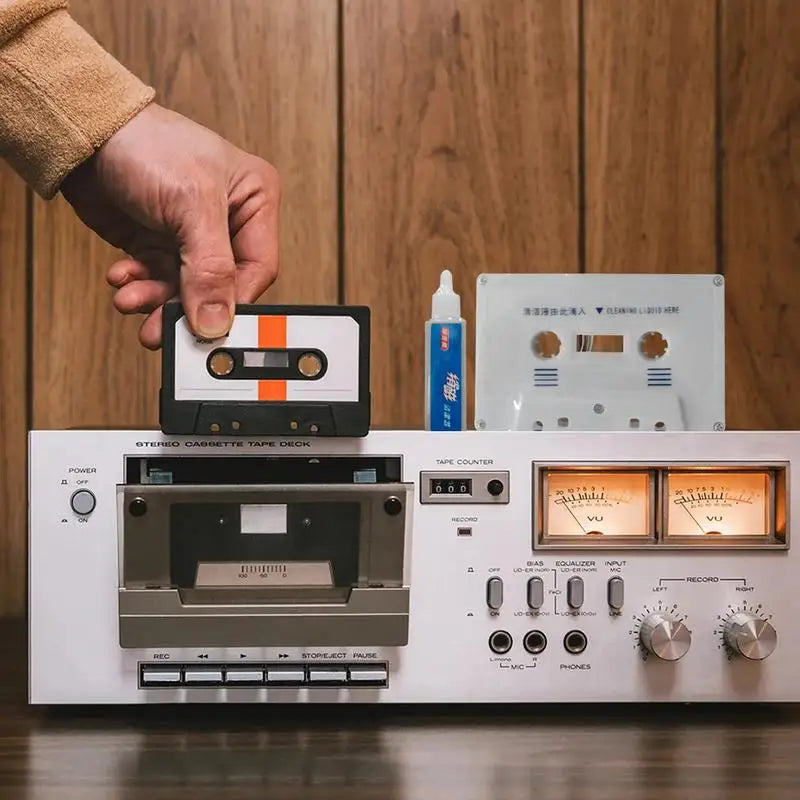 Tape Head Cleaner Cassette Maintenance Demagnetizer Recorder Fluids
