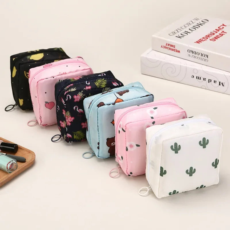 Portable Sanitary Napkin & Tampon Storage Bag – Waterproof Pouch