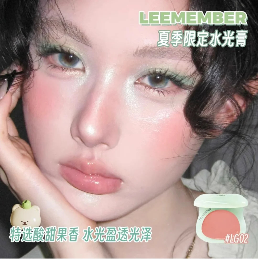 LEEMEMBER Blush Cream Multi Use Glow Stick Transparent Highlighter Zpaxo