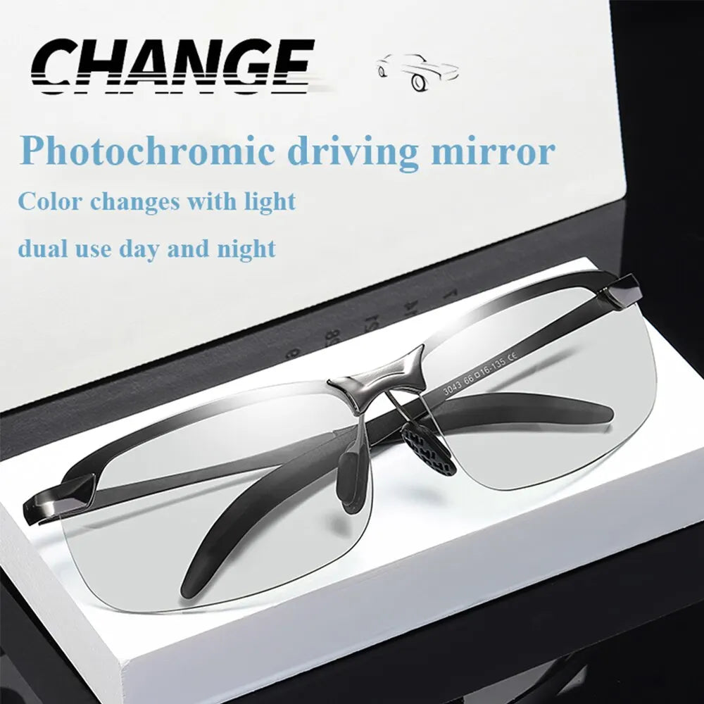 Photochromic Sunglasses Men Polarized Driving Chameleon Glasses Male Zpaxo