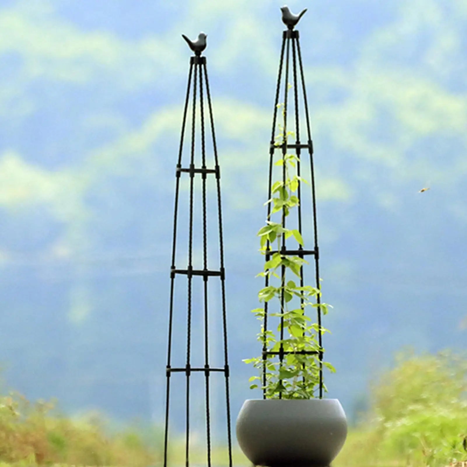 Rustproof Plant Trellis Climbing Vine Support Cage Vertical Tomato