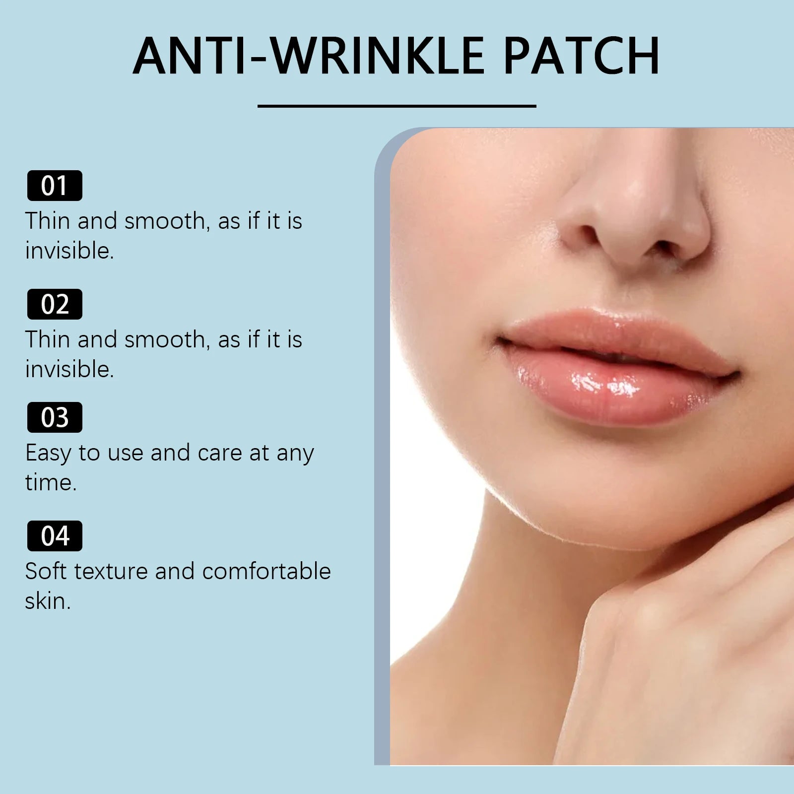 Jaysuing Anti-Wrinkle Lip Patches | Moisturizing Smile Line Fix Lip Wrinkle Patch Zpaxo