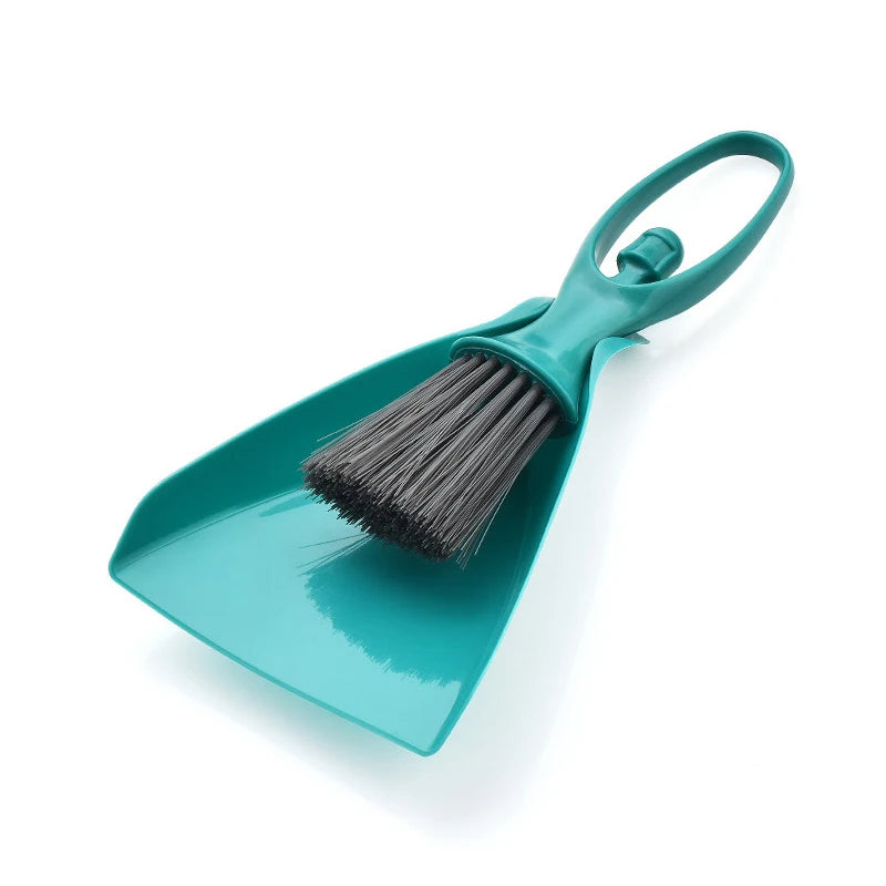 Mini Broom Dustpan Set Desktop Clean Brushes Table Keyboard Drawer Corner Clean Tool Household Cleaning Tools Small Gap Brush Zpaxo Green