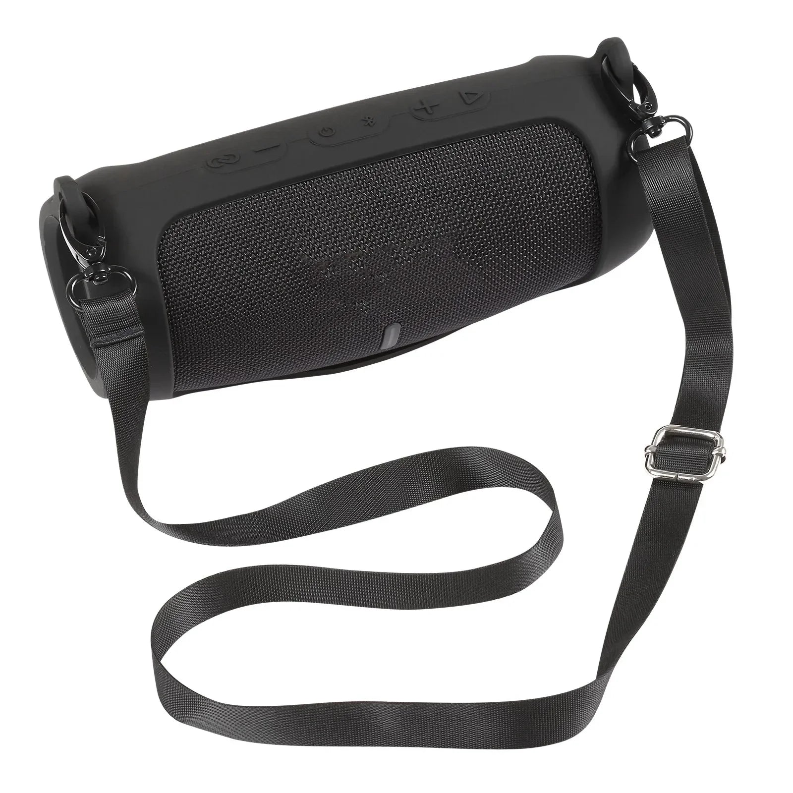 New Bluetooth Speaker Case Soft Silicone Cover Skin With Strap Carabiner for JBL Charge 5 Wireless Bluetooth Speaker Bag Zpaxo
