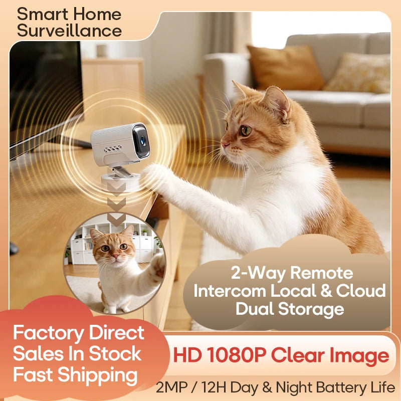 HD 1080P 360 Base Rotation High-definition Night Vision Wifi Camera