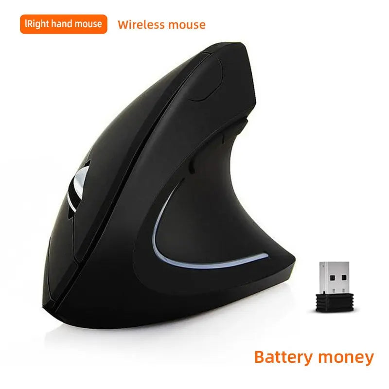 5th Gen Vertical Ergonomic Mouse Right Hand Wireless Wired Optical Zpaxo Black