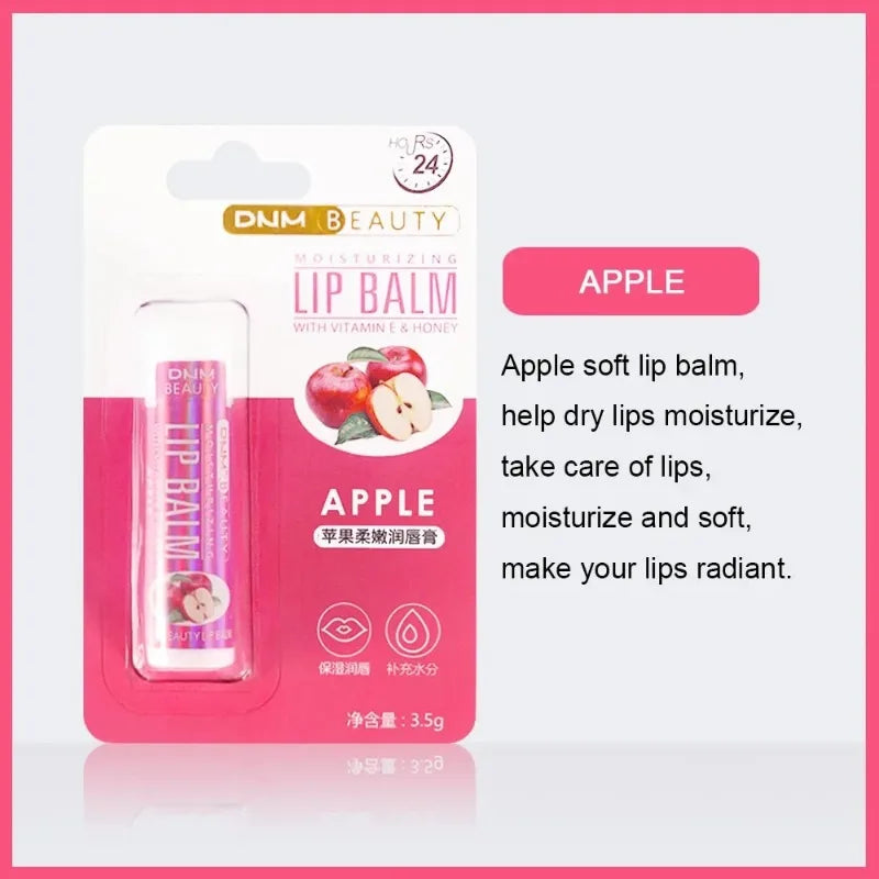 18 Flavors Fruit Lip Balm Oil Moisturizing Long-lasting Gloss Clear Zpaxo Apple