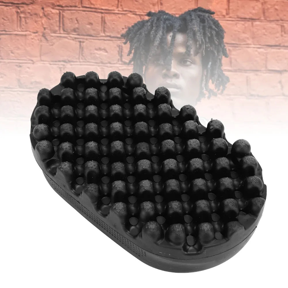 For Salon Washable Curling Hair Brush Black Color Big Small Holes Afro Hair Brush TPE Durable Twisted Hair Brush Home Use Zpaxo