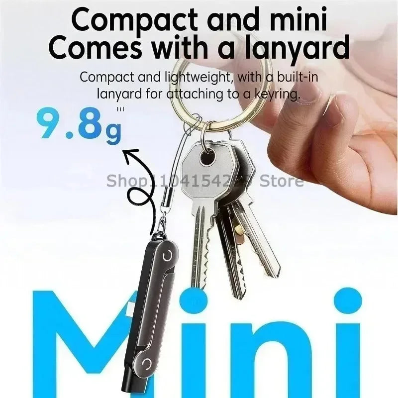 2-in-1 Fast Charging Cord Side Charging Portable Charging Phone Stand with 240W Charging Support and Foldable Mounting Stand Zpaxo