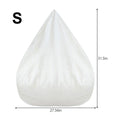 1/2pc Sofas Cover Removable Lazy Sofa Inner Liner Anti-fouling Replacement Bean Bag Inner Liner Bean Chair Bean Bag No Padding Zpaxo S 70x80cm 1PC