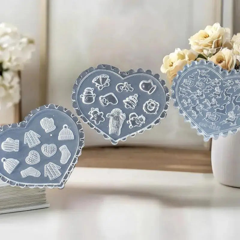 Tulip Lily 3D Nail Art Mold Festive Hat Socks Design Starfish Shell Zpaxo