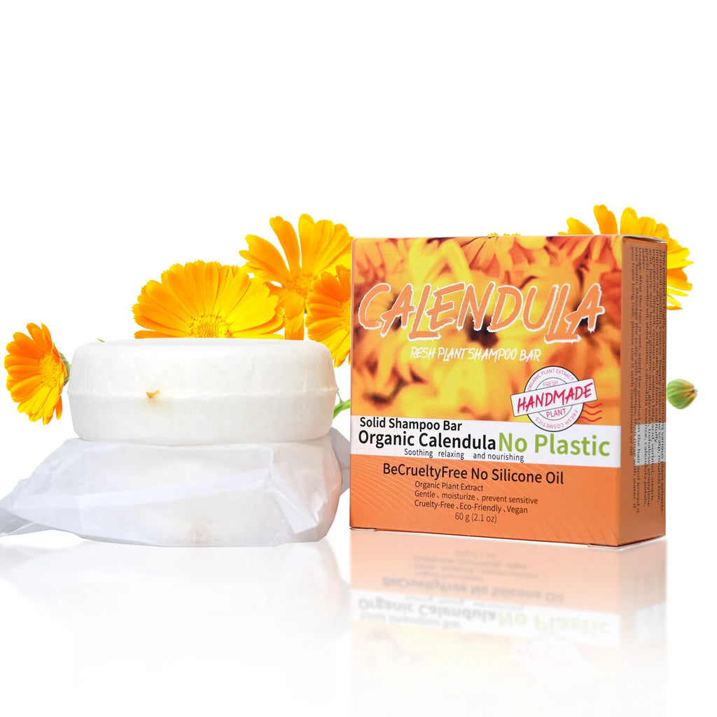 Calendula Essential Oil Shampoo Soap – Oil Control & Moisture Handmade Shampoo Bar Zpaxo