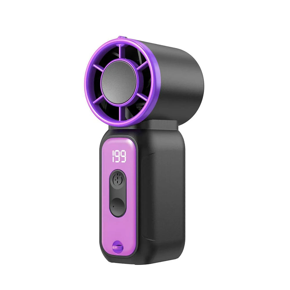 Portable Fan Mini Handheld USB Rechargeable Speed Air Cooler Pocket Zpaxo Black USB Type-C