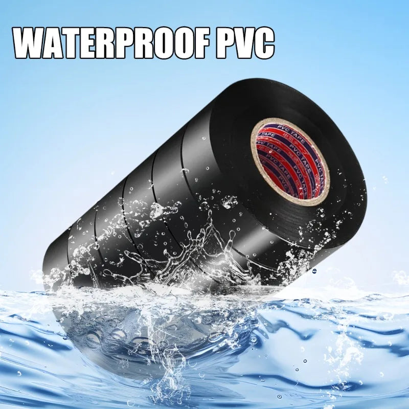 Black Electrical Insulating PVC Tape Heat Resistant Self-adhesive