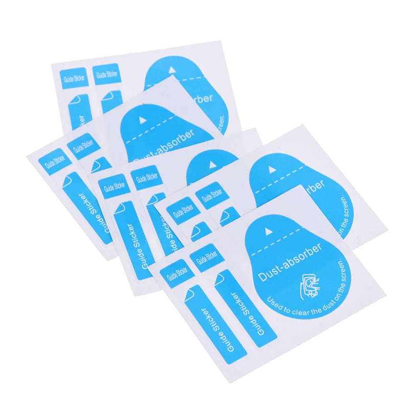 50pcs Dust Removal Screen Cleaning Tool 3 in 1 Dust-absorber + Guide Sticker Zpaxo