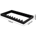 CM1Pcs Black Plastic Cassette Tape Holder Box Magnetic Closure Large