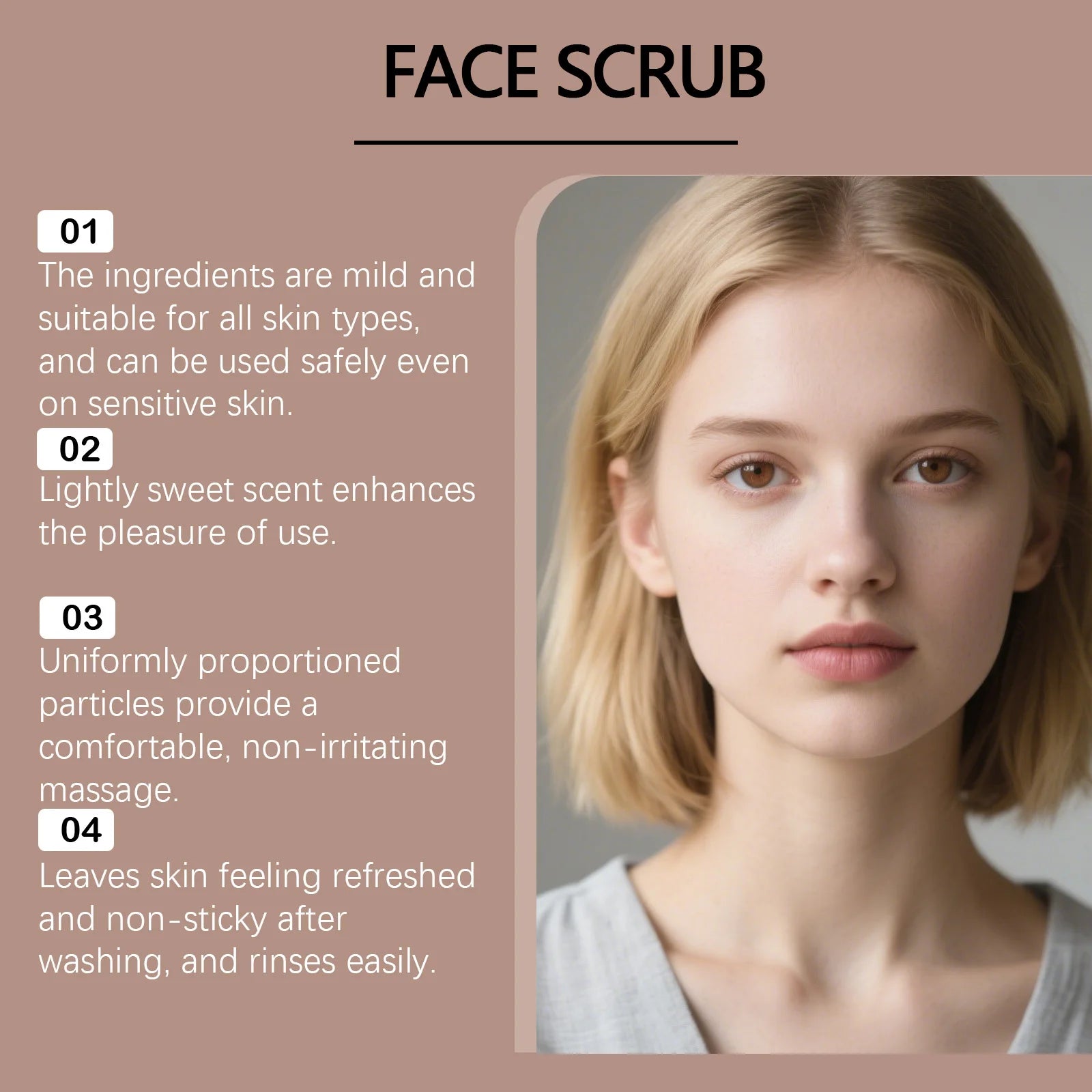 Vanilla Coffee Facial Scrub – Deep Cleansing Exfoliator | Hoygi Facial Exfoliating Scrub Zpaxo