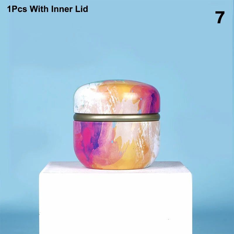CMSmall Portable Storage Boxes Tea Caddy Box Containers Candle Cans Zpaxo 7
