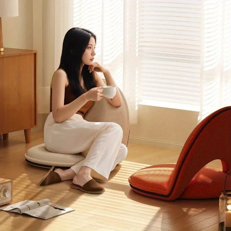 Foldable Backrest Tatami Lounger Sitting Sleeping Small Space Bed Bay