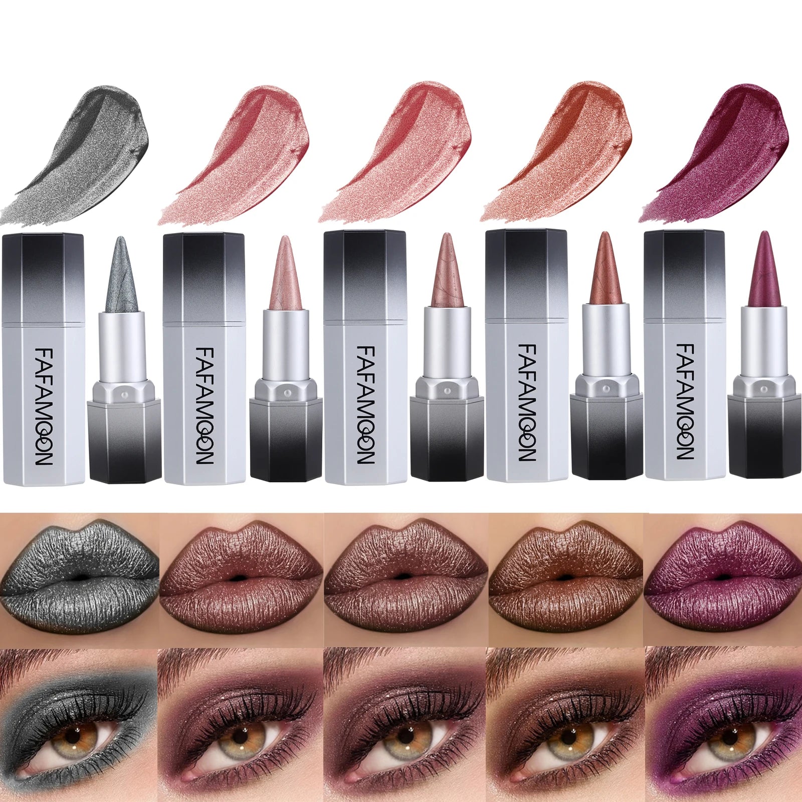 2-in-1 Pearl Lip Gloss Waterproof Rendering Long-lasting Luster Daily Zpaxo